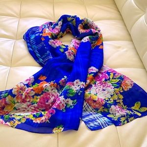 Square silk scarf
